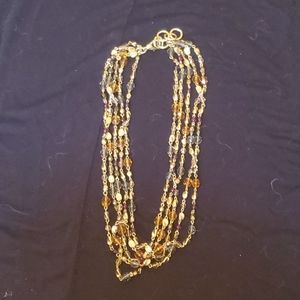 Gold mulitstrand necklace